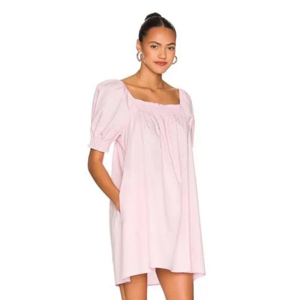 Show Me Your MuMu Annalynne Mini Dress in Petal Pink, Size S. sku 503